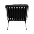 CRO Decor 29.3'' W Genuine Leather Accent Lounge Chair(Black)