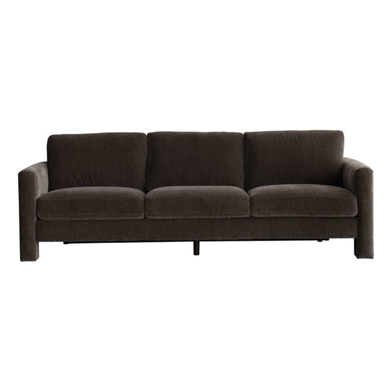 CRO Decor Gray Fabric Swivel Sofa with Ergonomic Support Modern Armchair