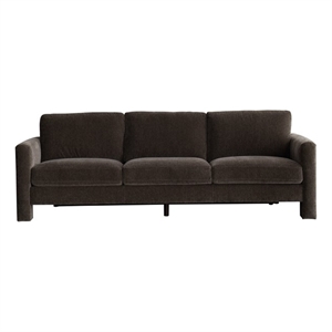 CRO Decor Gray Fabric Swivel Sofa with Ergonomic Support Modern Armchair