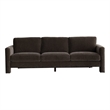 CRO Decor Gray Fabric Swivel Sofa with Ergonomic Support Modern Armchair