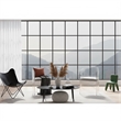 CRO Decor White Modern Acrylic Ghost Chair with Translucent Framework