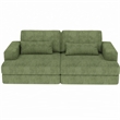 CRO Decor Corduroy Sectional Sofa Modular Design Compressed Sofa