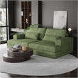 CRO Decor Corduroy Sectional Sofa Modular Design Compressed Sofa