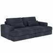 CRO Decor Corduroy Sectional Sofa Modular Design Compressed Sofa