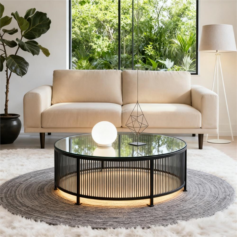 CRO Decor Modern Fabric Sofa Couch with Wooden Legs for Living Room  - White