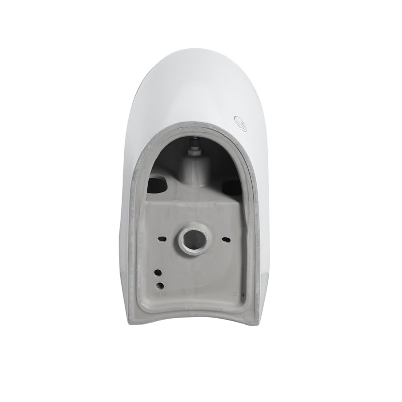 110V Smart Toilet with Foot Sensor & Power Outage Flush -Black Back Panel