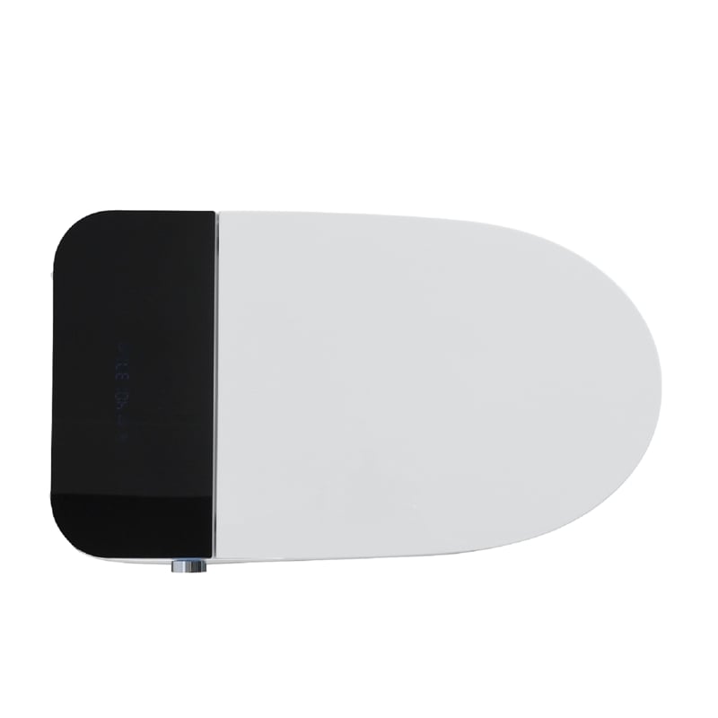 110V Smart Toilet with Foot Sensor & Power Outage Flush -Black Back Panel