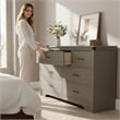 Modern 7-Drawer Dresser with Anti-Tipping Device & Storage Organizer  - Gray