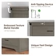 Modern 7-Drawer Dresser with Anti-Tipping Device & Storage Organizer  - Gray