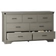 Modern 7-Drawer Dresser with Anti-Tipping Device & Storage Organizer  - Gray