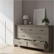Modern 7-Drawer Dresser with Anti-Tipping Device & Storage Organizer  - Gray