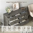 Modern 7-Drawer Dresser with Anti-Tipping Device & Storage Organizer  - Gray