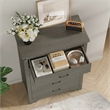 Modern 5-Drawer Dresser with Anti-Tipping Device & Storage Organizer  - Gray