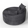 CRO Decor Dark Gray Fabric free-install fully foam-filled Compressed sofa