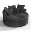 CRO Decor Dark Gray Fabric free-install fully foam-filled Compressed sofa