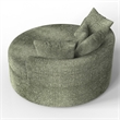 CRO Decor Green Fabric free-install fully foam-filled Compressed sofa