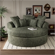 CRO Decor Green Fabric free-install fully foam-filled Compressed sofa