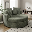 CRO Decor Green Fabric free-install fully foam-filled Compressed sofa