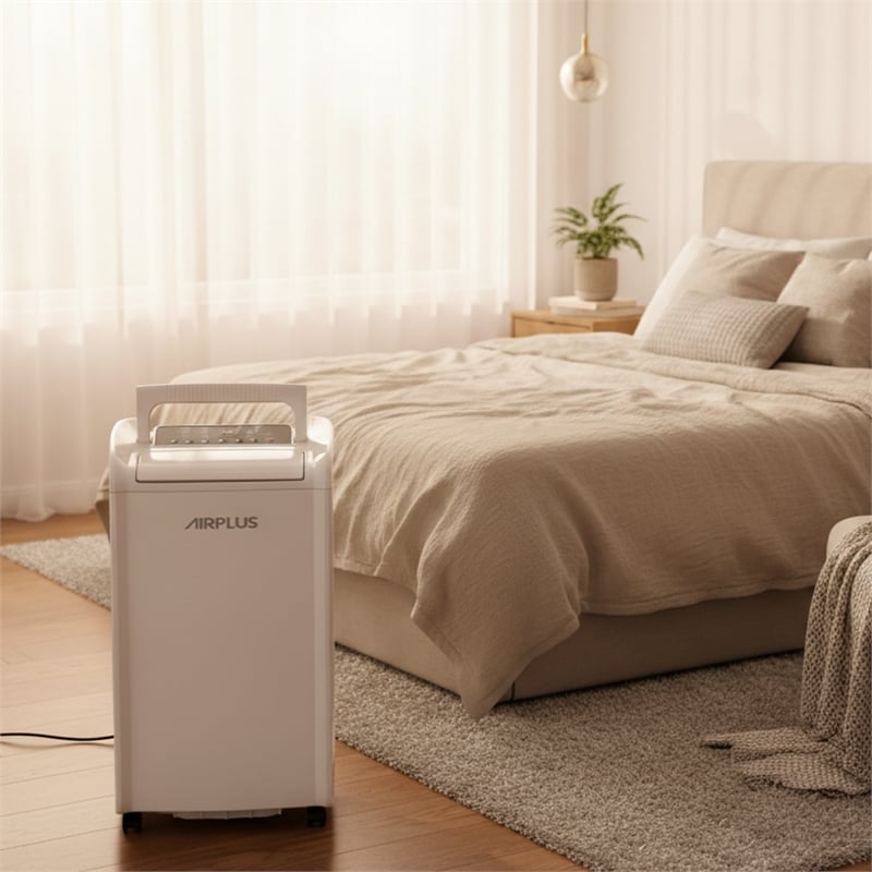 70-Pint White Plastic Dehumidifier for 4500 Sq Ft with 4 Modes &Air Purification