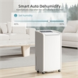 70-Pint White Plastic Dehumidifier for 4500 Sq Ft with 4 Modes &Air Purification