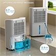 70-Pint White Plastic Dehumidifier for 4500 Sq Ft with 4 Modes &Air Purification