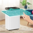 30-Pint White Plastic Dehumidifier with Air Purification & Automatic Defrost