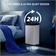 30-Pint White Plastic Dehumidifier with Air Purification & Automatic Defrost