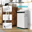 19-Pint White Plastic Ultra-Thin Semiconductor Dehumidifier for 500 Sq Ft