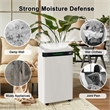 19-Pint White Plastic Ultra-Thin Semiconductor Dehumidifier for 500 Sq Ft