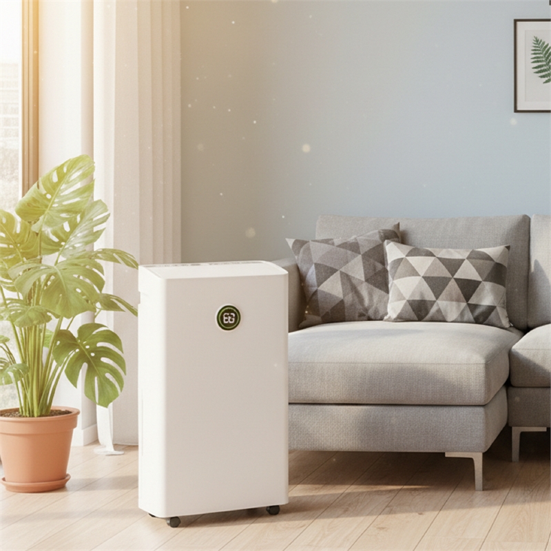 22-Pint White Plastic Ultra-Thin Semiconductor Dehumidifier for 500 Sq Ft