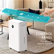 22-Pint White Plastic Ultra-Thin Semiconductor Dehumidifier for 500 Sq Ft