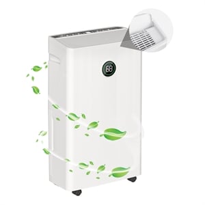 22-pint white plastic ultra-thin semiconductor dehumidifier for 500 sq ft