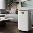 80-Pint White Plastic Dehumidifier with Humidity Indicator Light for 5000 Sq.Ft