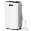 80-Pint White Plastic Dehumidifier with Humidity Indicator Light for 5000 Sq.Ft