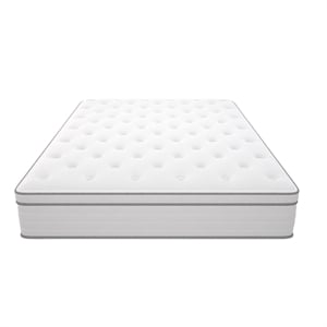 10&quot White Twin Size Mattress with Medium Firm Memory Foam & Pocket Spring Bed