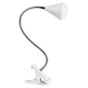 ottlite led cone clip lamp in white