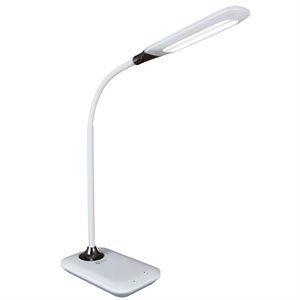 ottlite wellness sanitizing enhance led desk lamp in white