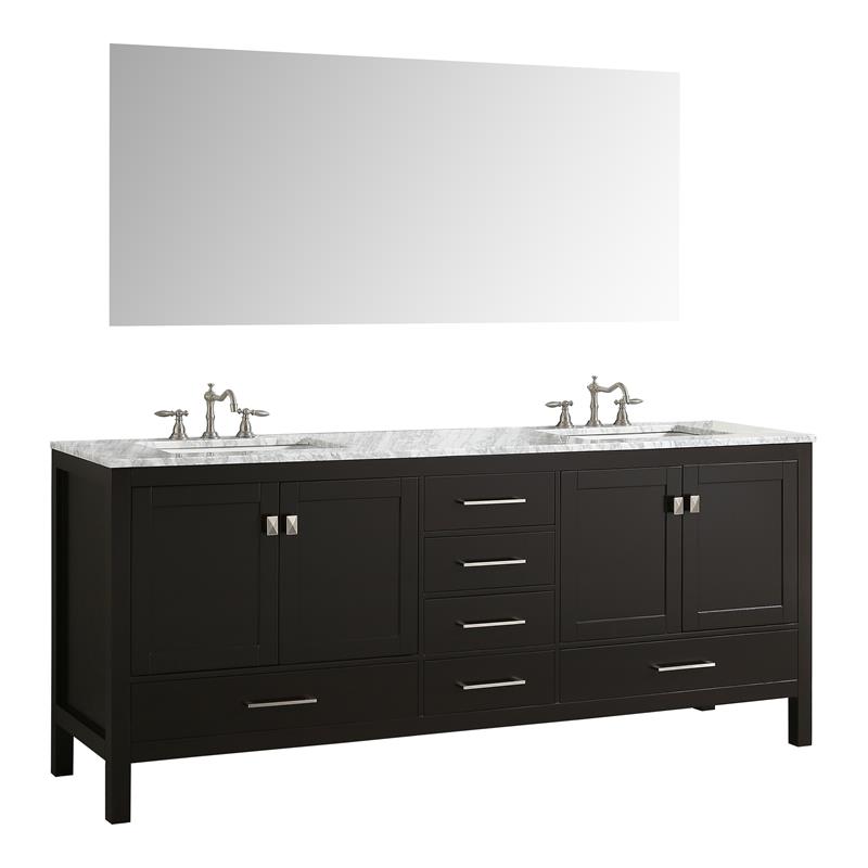 Eviva Aberdeen 78 Double Sink Solid, 78 Bathroom Vanity Cabinet