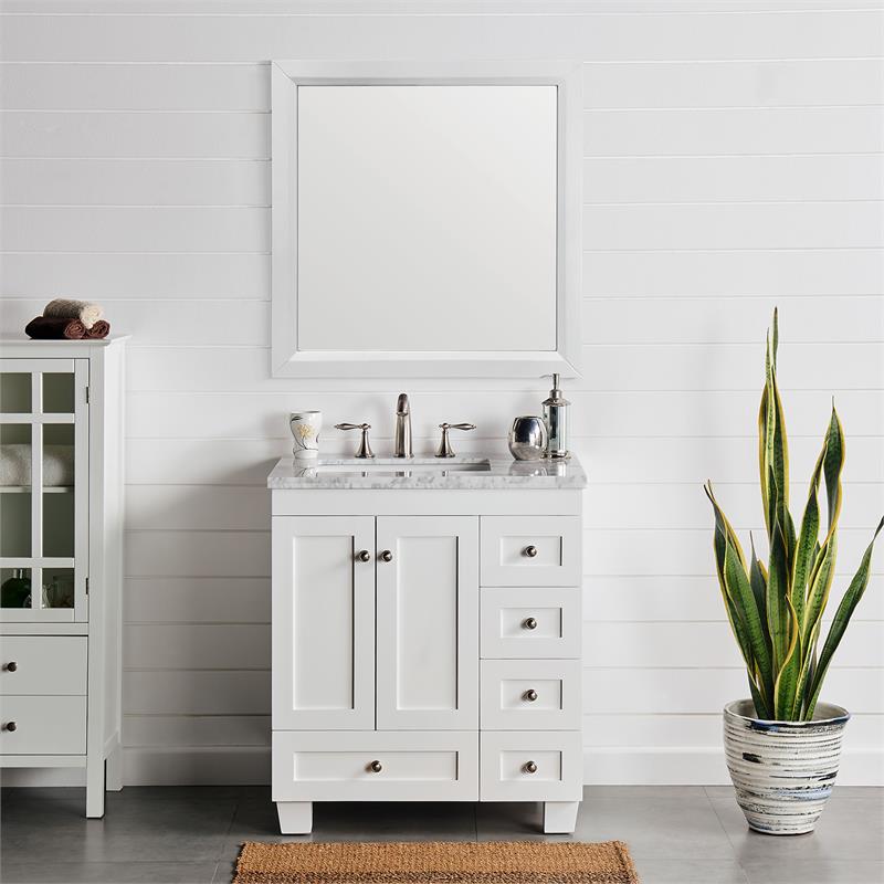 Eviva Acclaim 28 Solid Wood Bathroom, 28 Inch Vanity Cabinet