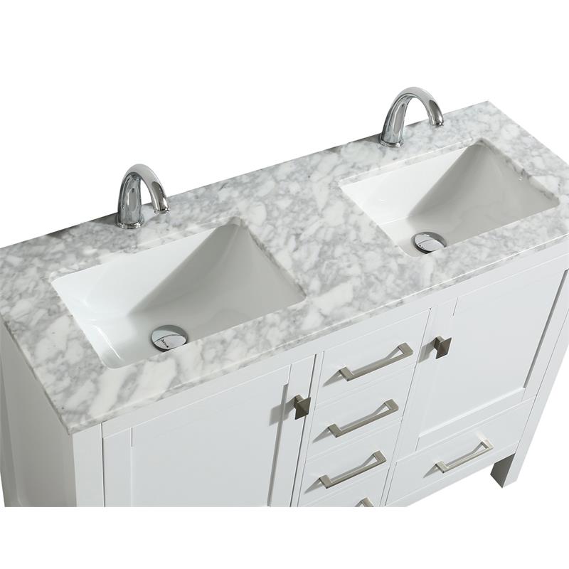 Eviva London 48 X18 Double Sink Solid, Bathroom Vanities Co Op