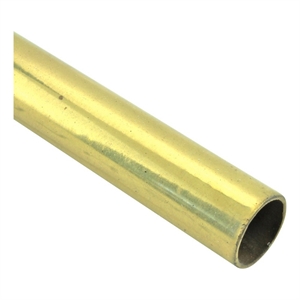 smooth bright brass stair carpet rod tubing 1/2