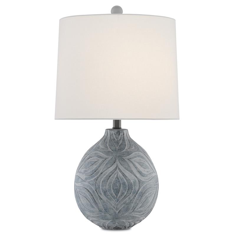 Company Hadi 1 Light Ceramic Table Lamp, Light Grey Ceramic Table Lamp