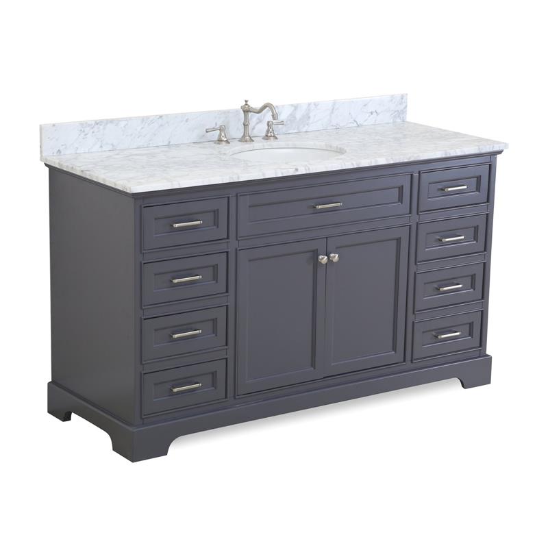Kbc Aria 60 Single Vanity Cabinet With, Vanity Cabinet With Top