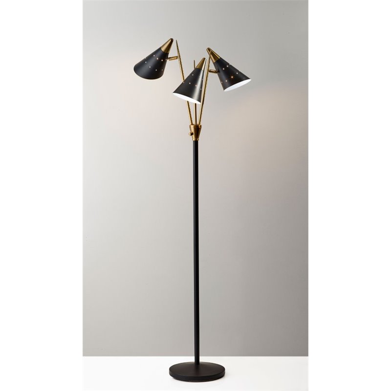 three arm floor lamp