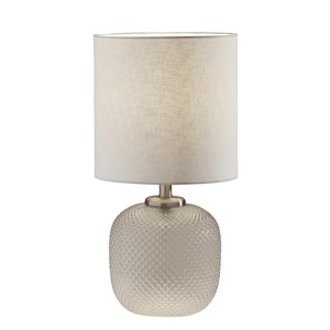 adesso home vivian glass table lamp and night light