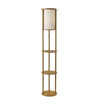 adesso stewart shelf floor lamp