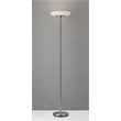 Adesso Home Hubble Metal LED Torchiere in Brushed Steel