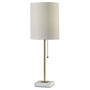 adesso home fiona marble table lamp