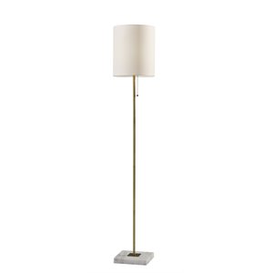 adesso home fiona marble floor lamp