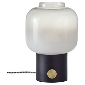 adesso home lewis glass table lamp
